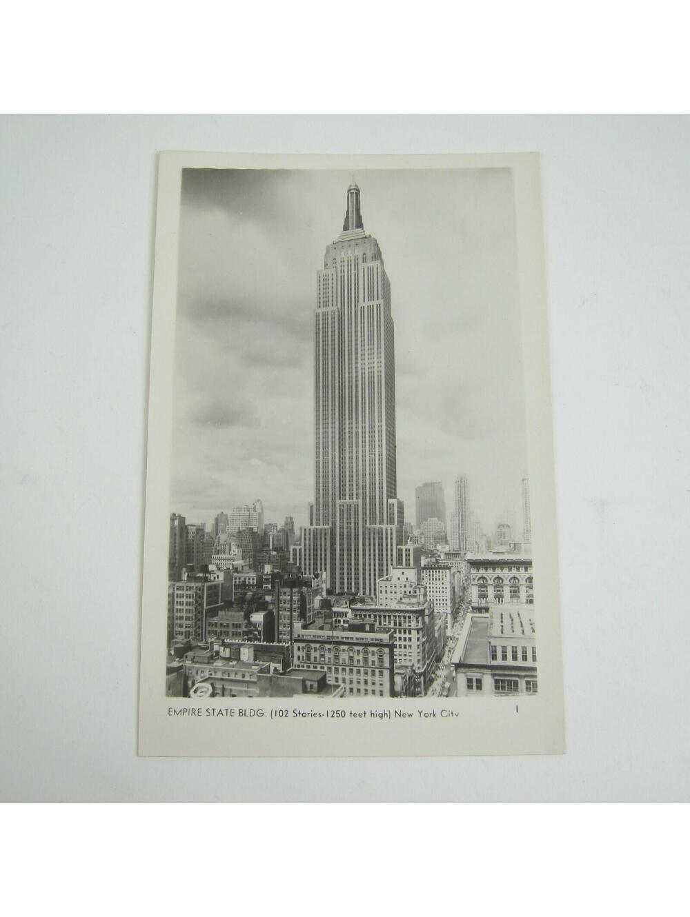 Real Photo Postcard RPPC New York City Empire State Building Vintage RARE - Picture 12 of 12